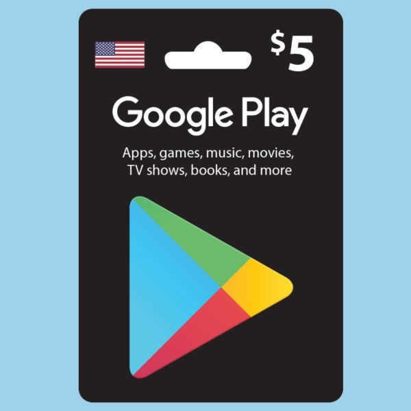 Google Play US gift card 5 USD (1)