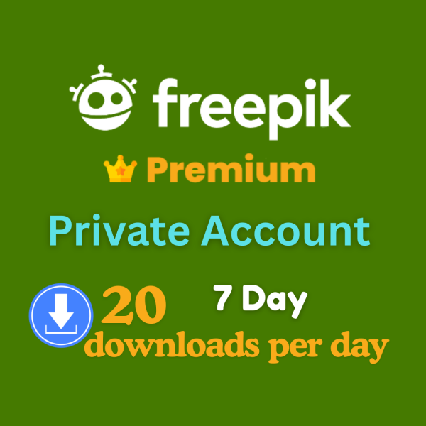 Freepik Premium Subscription 7 Day Package