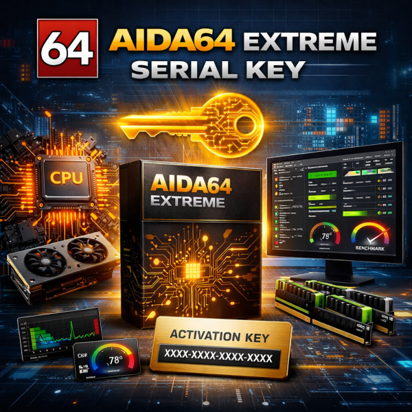 Lifetime AIDA64 Extreme Serial Key for Windows 1 PC (Global)